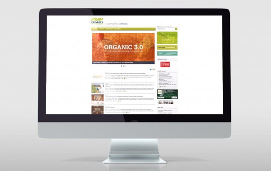 Screenshot der Webseite unseres Kunden IFOAM nach dem Relaunch