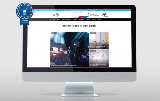 Screenshot der Webseite für unseren Kunden ISPO nach dem Relaunch