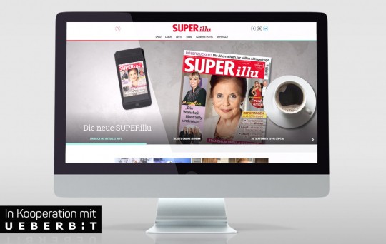 Screenshot der Webseite für unseren Kunden Superillu nach dem Relaunch