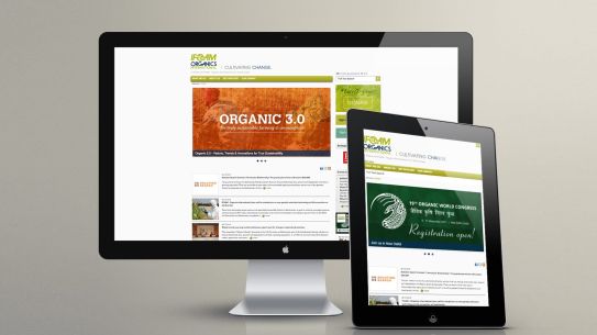Screenshot der Webseite unseres Kunden IFOAM nach dem Relaunch Screenshot der Webseite unseres Kunden IFOAM nach dem Relaunch