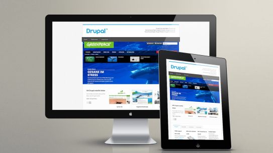 Screenshot der Webseite Drupal.de nach dem Relaunch Screenshot der Webseite Drupal.de nach dem Relaunch