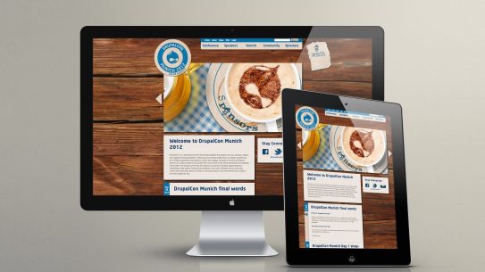 Screenshot der Webseite der DrupalCon Munich 2012 Screenshot der Webseite der DrupalCon Munich 2012