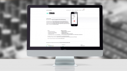 Screenshot der Webseite unseres Kunden AuditoryVoIP Screenshot der Webseite unseres Kunden AuditoryVoIP