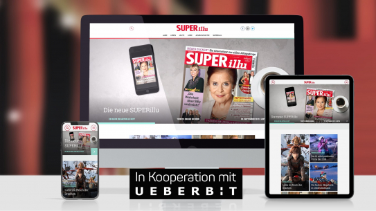 Screenshot der Webseite für unseren Kunden Superillu nach dem Relaunch