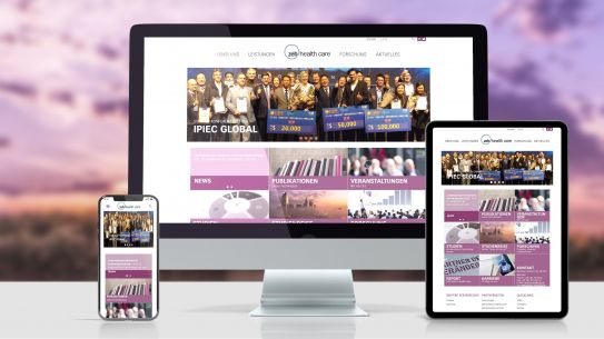 Screenshot der neuen Webseite unseres Kunden zeb healthcare Screenshot der neuen Webseite unseres Kunden zeb healthcare