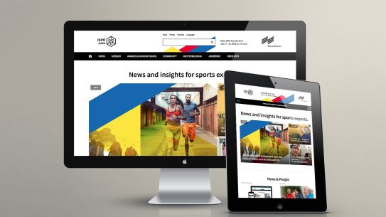 Screenshot der ISPO Webseite nach dem Relaunch Screenshot der ISPO Webseite nach dem Relaunch