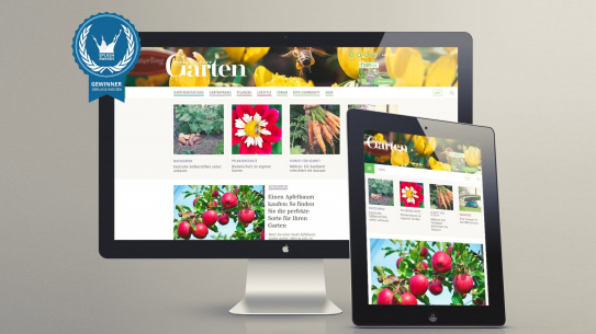 Screenshot Mein schöner Garten nach dem Relaunch der Webseite Screenshot Mein schöner Garten nach dem Relaunch der Webseite