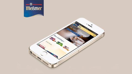 Meßmer mobile Webseite auf einem Smartphone Meßmer mobile Webseite auf einem Smartphone