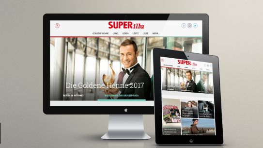 Screenshot der Webseite für unseren Kunden Superillu nach dem Relaunch Screenshot der Webseite für unseren Kunden Superillu nach dem Relaunch