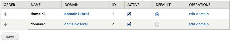 Domain Configuration