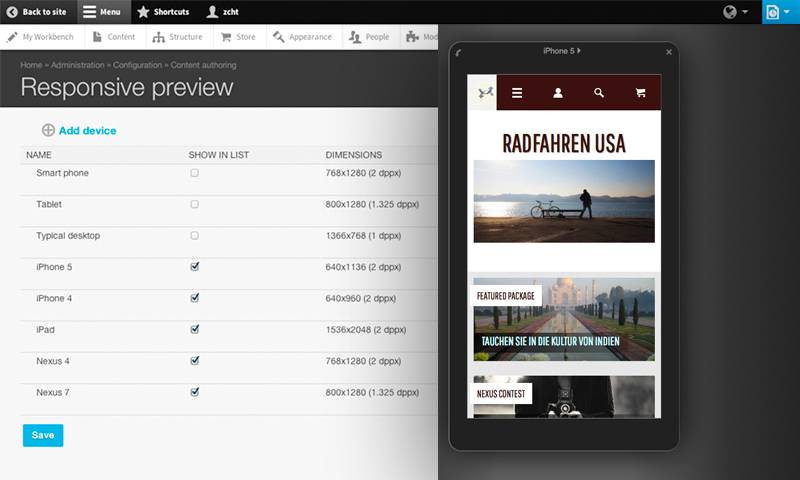 Screenshot Responsive Design