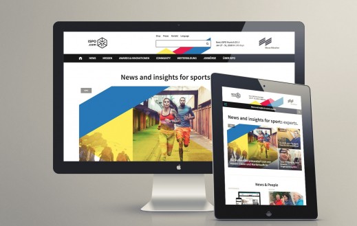 Screenshot der Webseite für unseren Kunden ISPO nach dem Relaunch Screenshot der Webseite für unseren Kunden ISPO nach dem Relaunch