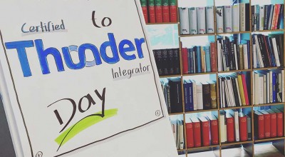 Thunder CTI Day 2018 Willkommensschild