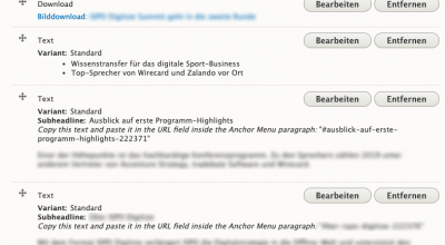 Standardansicht Paragraphs