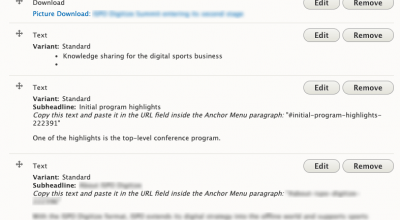 Paragraphs default display