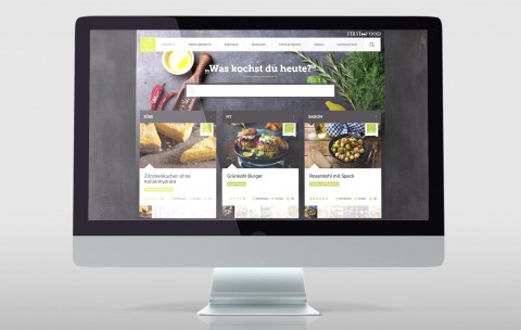 Screenshot der Webseite für unseren Kunden Das Kochrezept nach dem Relaunch 2017