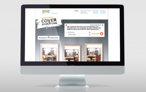 Screenshot der neuen Webseite unseres Kunden IKEA Covershooting AT