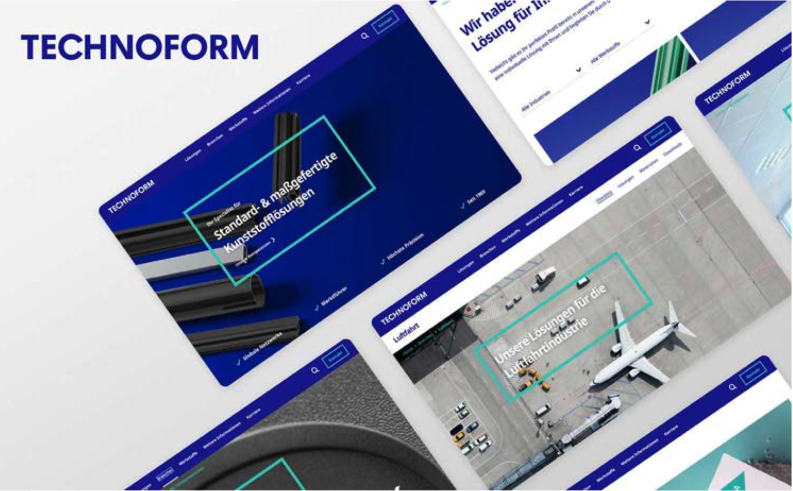 Screenshot der Technoform Website